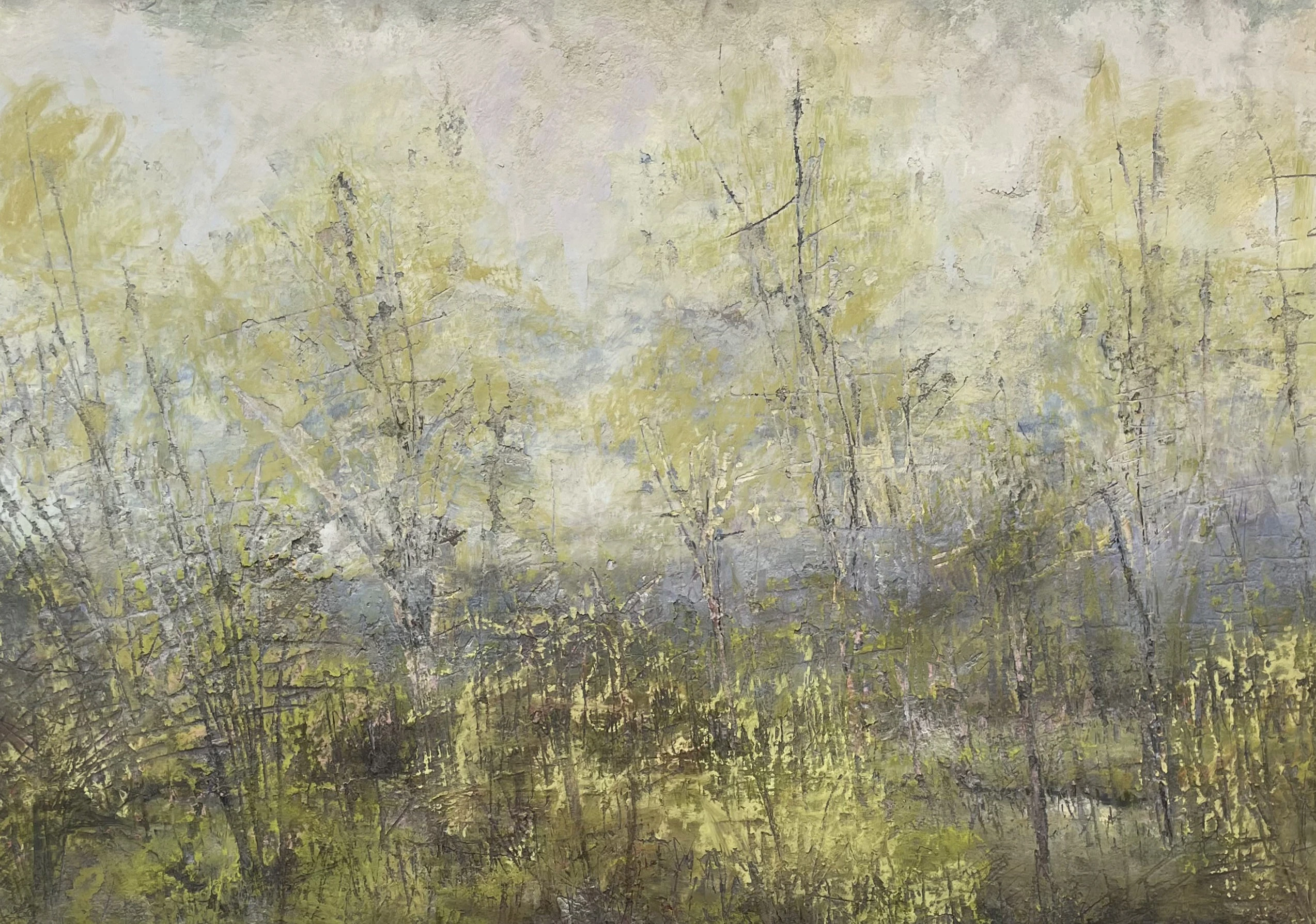 Detail of pastel by Ray Rusechas