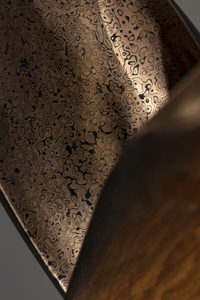 DETAIL OF MOKUME GANE SCULPTURE BY MARC FISH